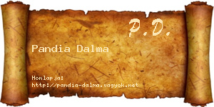 Pandia Dalma névjegykártya
